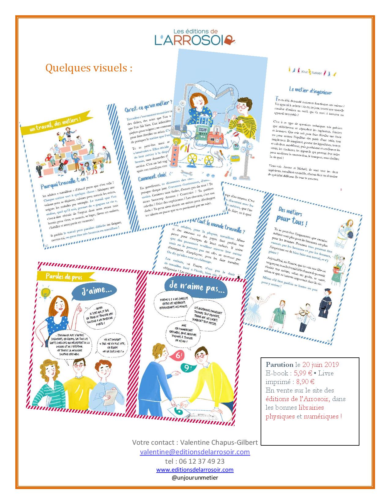 Communiqué de presse livre pour enfant sur le métier d'ingénieure et d'ingénieure 2/2 CP métier d'ingénieur et d'ingénieure 2/2